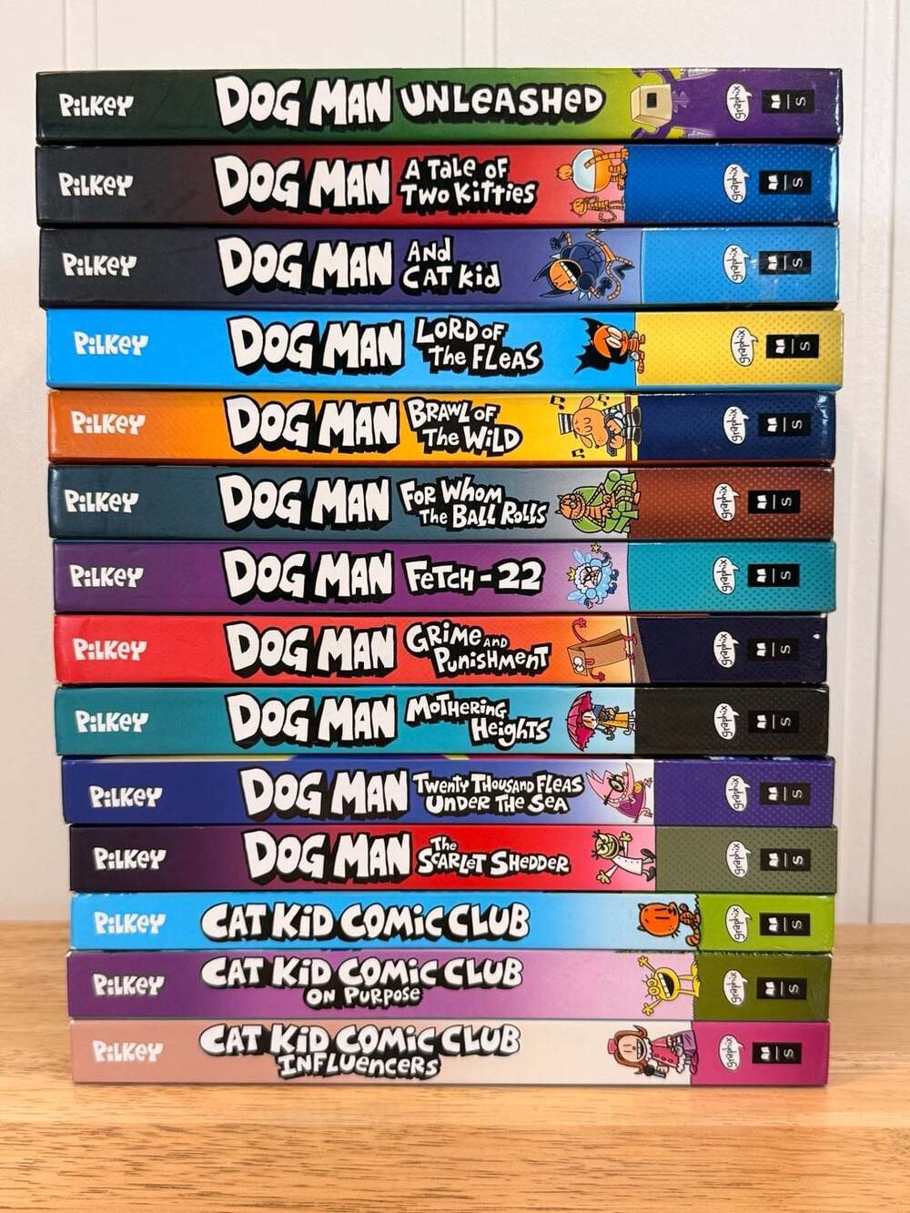 Dog Man and Cat Kid Comic Club 14-Book Hardcover Collection Set by Dav Pilkey